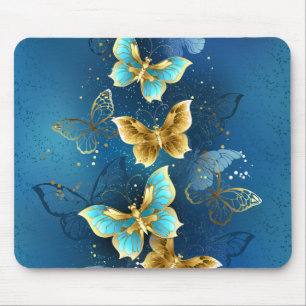 Tapis De Souris Papillons dorés