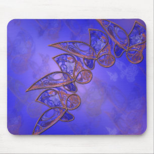 Tapis De Souris Papillons en cuivre Mousepad