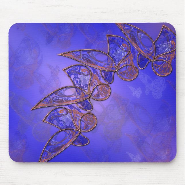 Tapis De Souris Papillons en cuivre Mousepad (Devant)