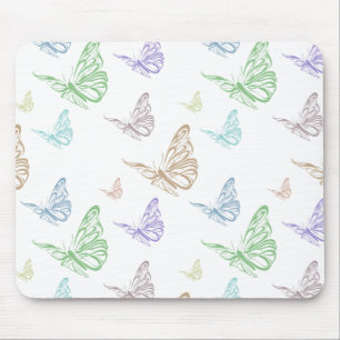 Tapis De Souris Papillons en pastel
