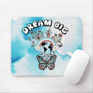 Tapis De Souris Papillons et champignons Rêve Big positif inspo