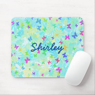 Tapis De Souris Papillons et marguerites colorés par Shirley Taylo