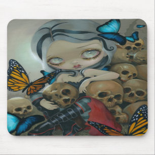 Tapis De Souris "Papillons et os" Mousepad