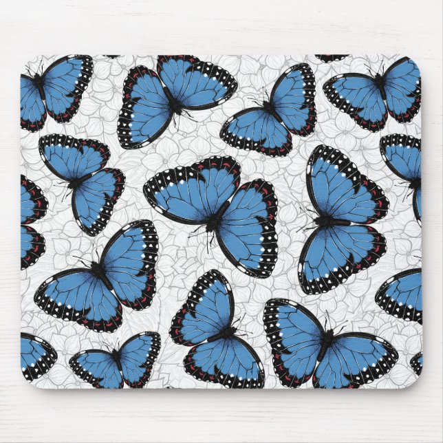 Tapis De Souris Papillons morpho bleu (Devant)