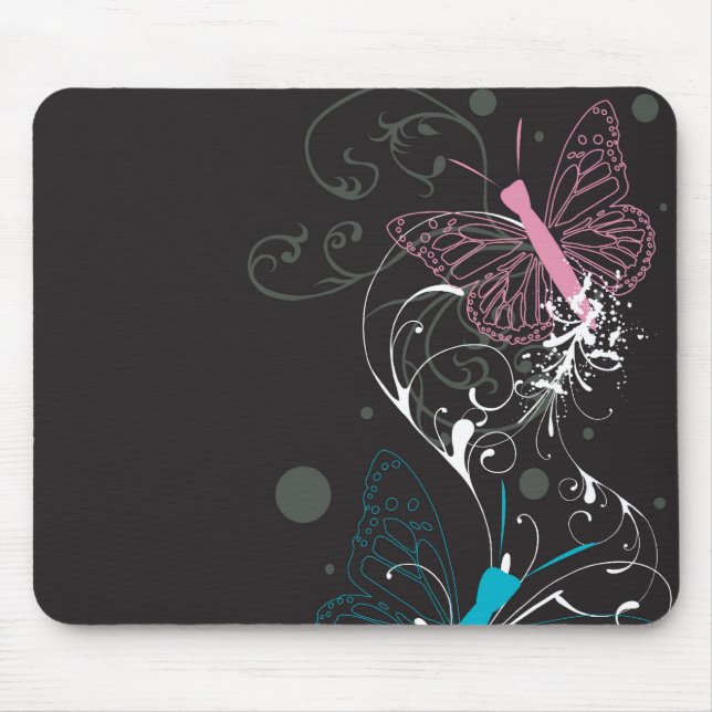 Tapis De Souris Papillons Mousepad (Devant)