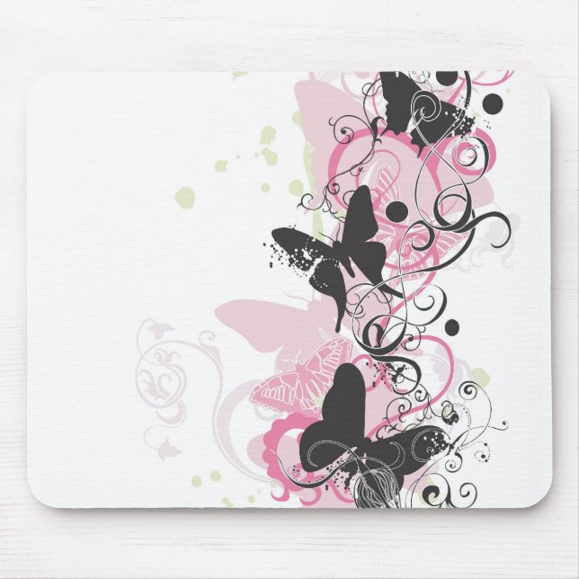 Tapis De Souris Papillons Mousepad (Devant)