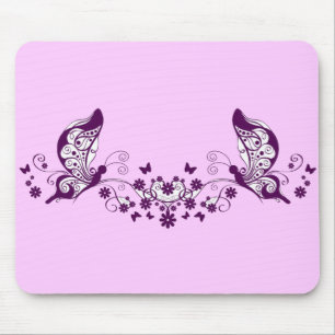 Tapis De Souris Papillons pourpres