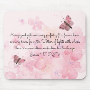 Tapis De Souris Papillons roses