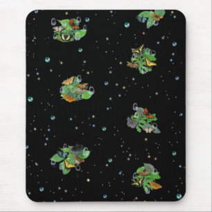 Tapis De Souris Papillons sur Feuille