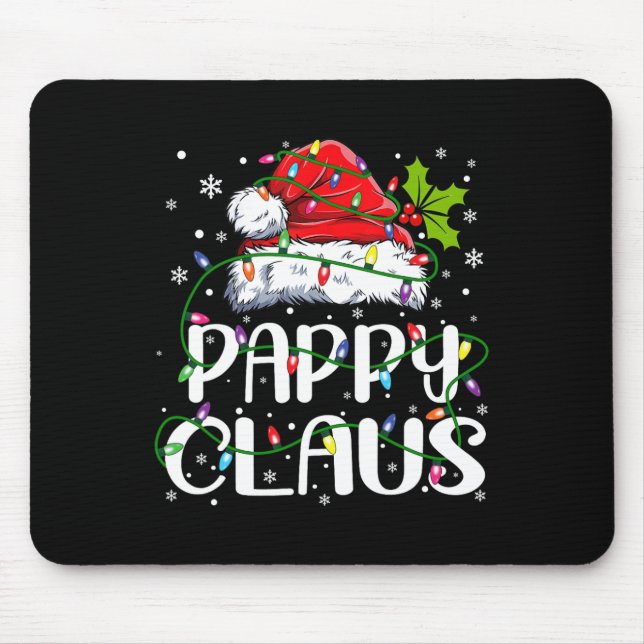 Tapis De Souris Pappy Claus Noël Santa Chapeau Correspondant Famil (Devant)