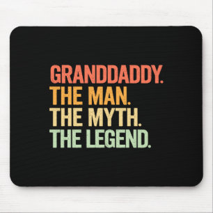 Tapis De Souris Papy homme mythe légende design rétro