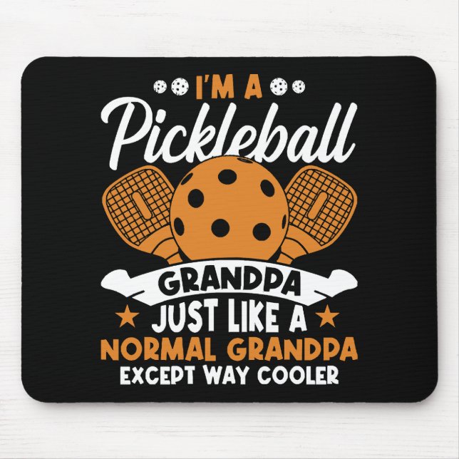 Tapis De Souris Papy joueur de pickleball cool (Devant)