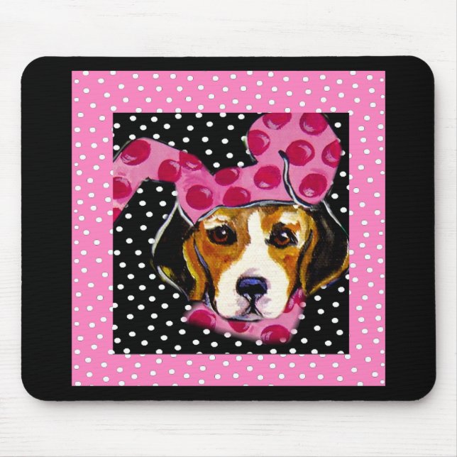 Tapis De Souris Pâques Beagle (Devant)