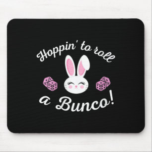 Tapis De Souris Pâques Bunco Hoppin Roulez Un Bunco Dice Bunny