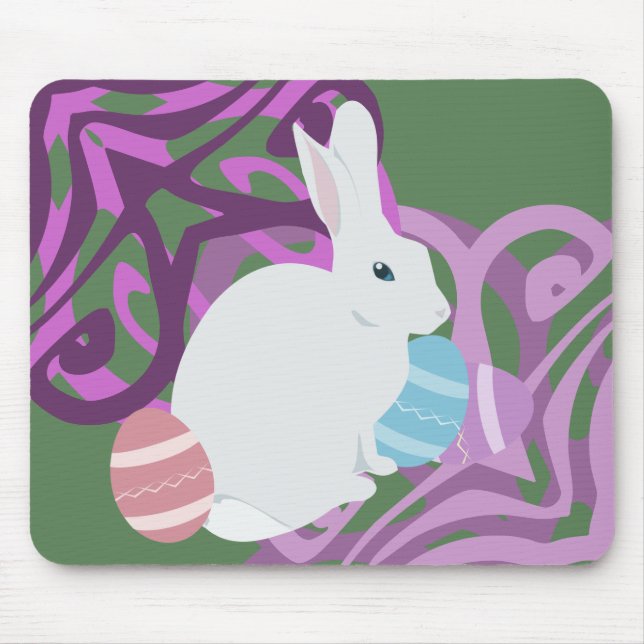 Tapis De Souris Pâques Bunny Mousepad (Devant)
