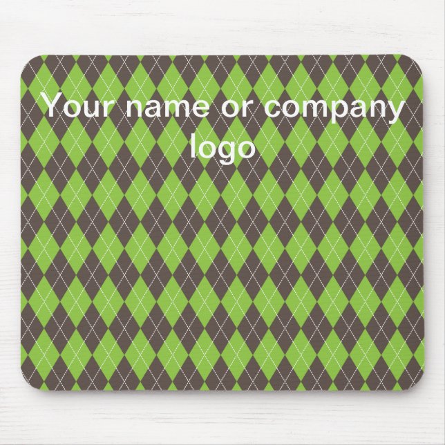 Tapis De Souris Paquet de souris vert Golfing Argyll. (Devant)
