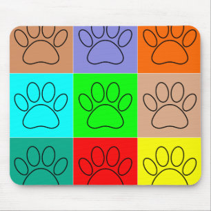 Tapis De Souris Paquets De Chiots Mignons En Carré