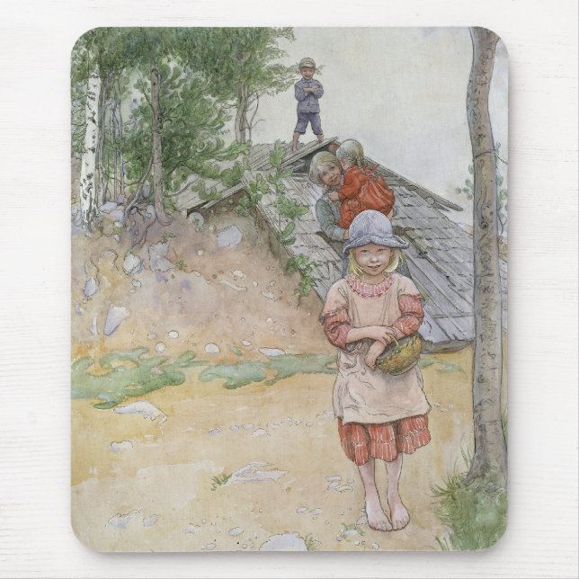 Tapis De Souris Par la cave par Carl Larsson (Devant)