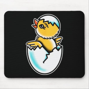 Tapis De Souris Par Poussin Œuf Fêlé Jeune Poule