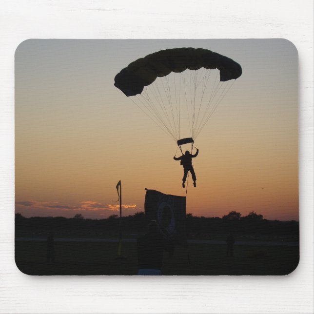 Tapis De Souris Parachute de Skydiver à Sunset Sky Diver (Devant)