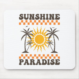Tapis De Souris Paradis de soleil Vibrations d'été Voici venir le