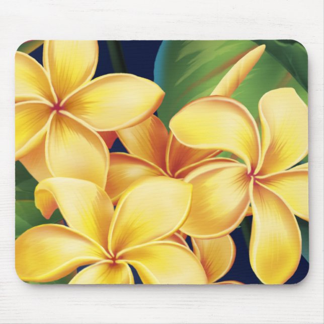 Tapis De Souris Paradis tropical Plumeria Mousepad (Devant)