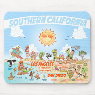 Tapis De Souris Paradise de la plage de Californie du Sud