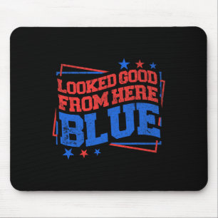 Tapis De Souris Paraissait bien d'ici Bleu Drôle Softll Game Day _