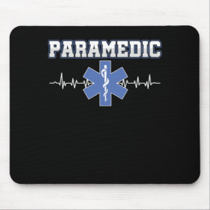 Tapis De Souris Paramedic Caduceus Heartbeat EMT EMS Doctor Nurse