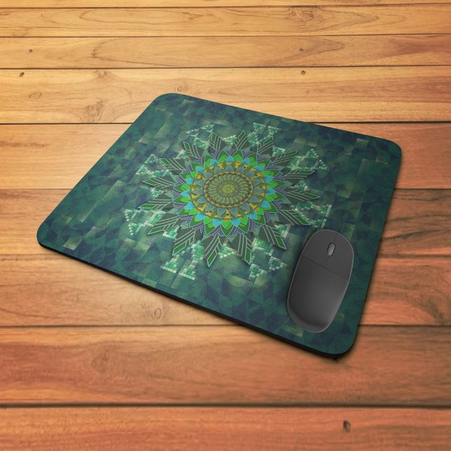 Tapis De Souris Parameterisation du puzzle à carré floral feuillu (Créateur téléchargé)
