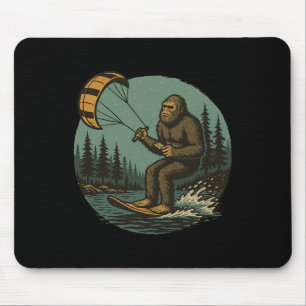 Tapis De Souris Parapente Bigfoot Vintage Drôle d'eau Sasquatch