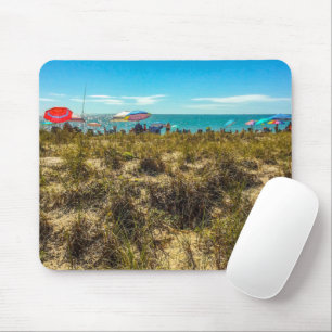 Tapis De Souris Parasols de plage sur l'Horizon Mousepad