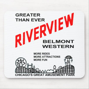 Tapis De Souris Parc d'attractions Riverview, CHICAGO, ILL. (1904-