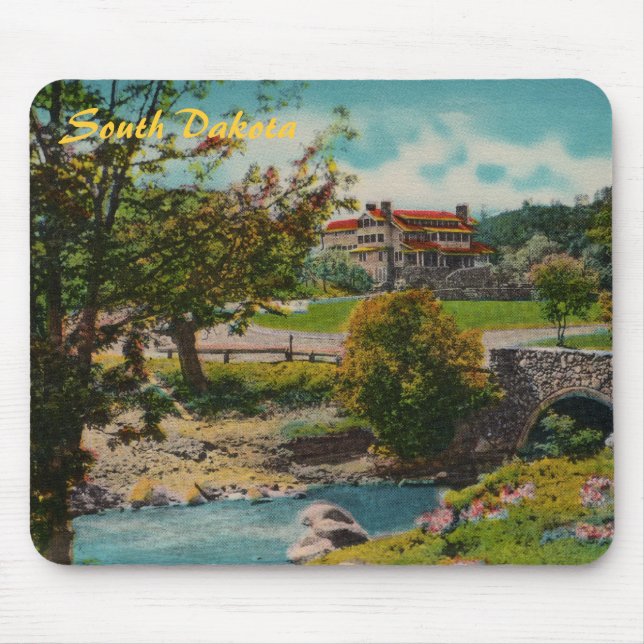 Tapis De Souris Parc d'état de Custer Game Lodge Mousepad (Devant)