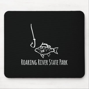 Tapis De Souris Parc d'État de Roaring River Pêche drôle Poisson P
