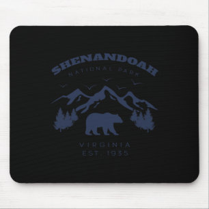 Tapis De Souris Parc national de Shenandoah vintage pour randonnée