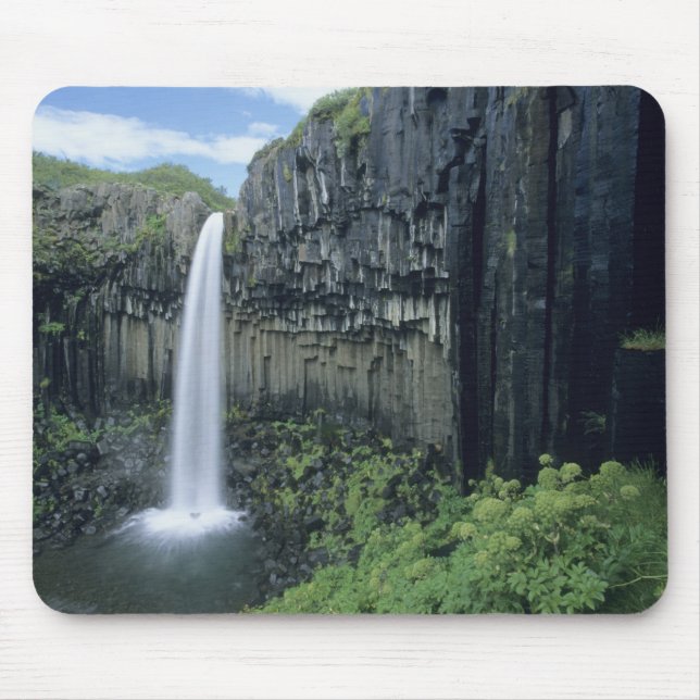 Tapis De Souris Parc national de Skaftafell, cascade de Svartifoss (Devant)