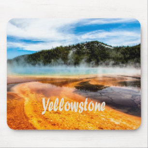 Tapis De Souris Parc national de Yellowstone Monts Nature Animaux