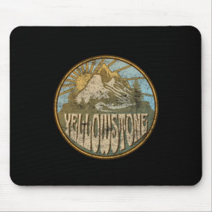 Tapis De Souris Parc national de Yellowstone Randonnée des montagn