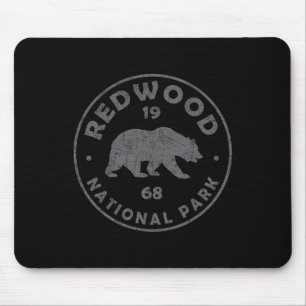 Tapis De Souris Parc national rétro Redwood Femmes Hommes Enfants