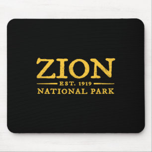 Tapis De Souris Parc national rétro Zion Utah Vintage Femmes Homme