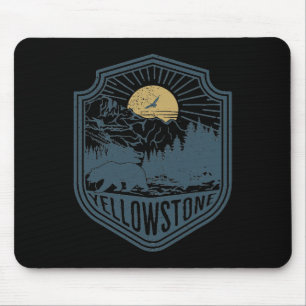 Tapis De Souris Parc national Yellowstone Bear Nature Randonnée Ou