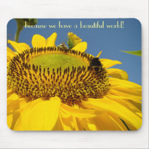 Tapis De Souris Parce que nous avons un beau monde ! cadeaux de ta