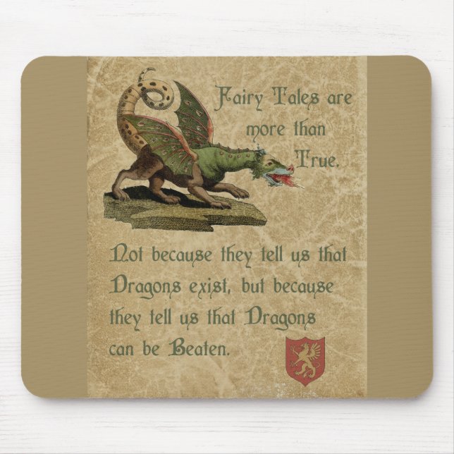 Tapis De Souris Parchemin inspiré d'antiquité de citation de (Devant)