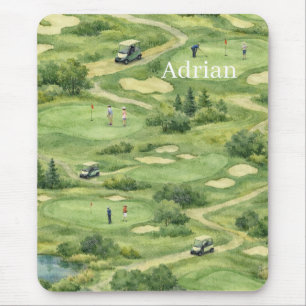 Tapis De Souris Parcours de golf personnalisé