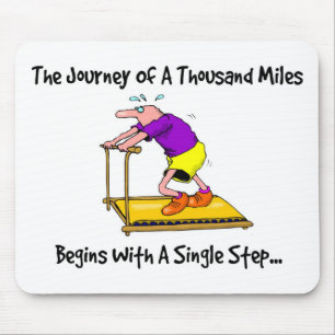 Tapis De Souris Parcours De Mille Miles - Motivation Pour L'Exerci