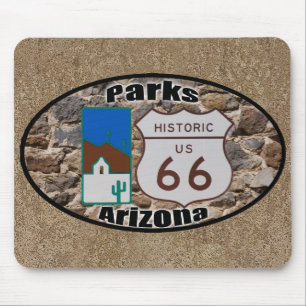 Tapis De Souris Parcs historiques Arizona de l'itinéraire 66 des