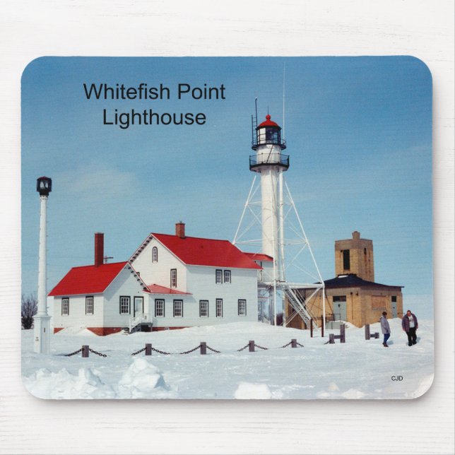 Tapis De Souris Pare de Whitefish Point - mousepac d'hiver (Devant)