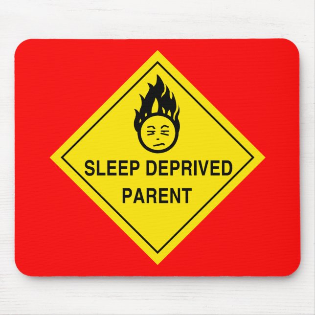Tapis De Souris Parent déshérité par sommeil Mousepad (Devant)