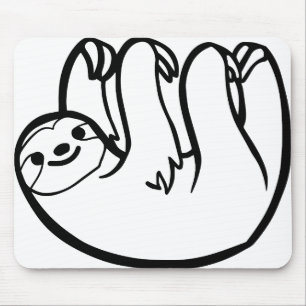 Tapis De Souris paresseux - Sloth drôle
